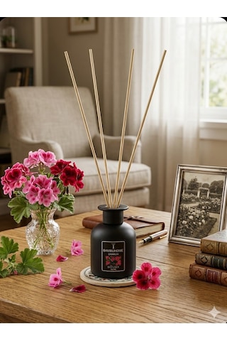Oda Ofis Kokusu Granıum Çiçekleri 120 Ml Bambuhome Dıffuser Çiçek