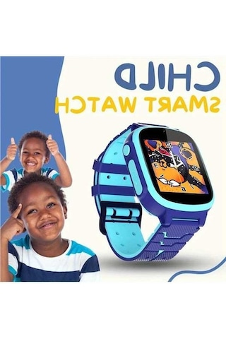 Trendooze Gaojunshop01 2025 Çocuk Akıllı Saati - Kamera, Oyun, Müzik, Usb Şarj 3-12 Yaş Mavi Mavi Mavi