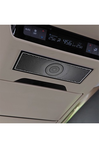 Toyota Paslanmaz Çelik Orta Sıra Tavan Hoparlör Kapağı Siyah