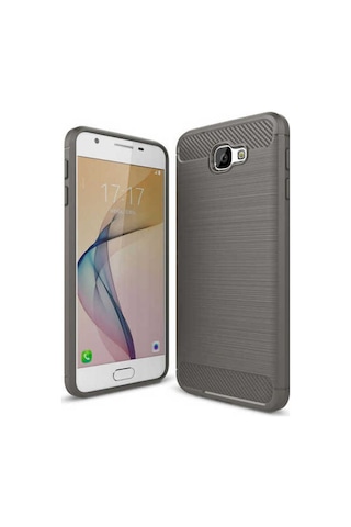 Samsung Uyumlu Galaxy J5 Prime Kılıf Zore Room Silikon Kapak Gri