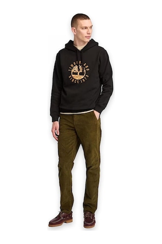 Timberland Tb0a6vgt Holiday Graphic Hoodie Siyah Erkek Sweatshirt Siyah