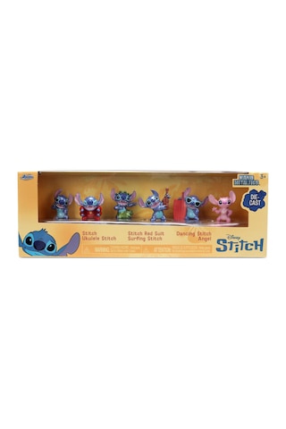Jada Toys 6 X Figürler Metal Stitch 4 Cm Diorama Farklı Pozisyonlarda Dikiş + Melek Disney Mini Koleksiyonu Lilo & Stitch 8 Yaş 201105003