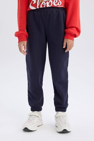 DeFacto Kız Çocuk Beli Paçası Lastikli Cepli Basic Düz Kalın Jogger Eşofman Altı D3840A824WNNV146 Lacivert