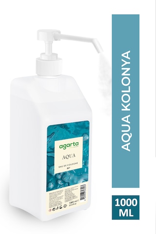 Agarta Aqua 80 Derece Püskürtme Valfli Kolonya 1 L