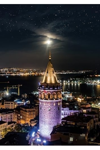 Galata Kulesi 1000 Parça Neon Puzzle