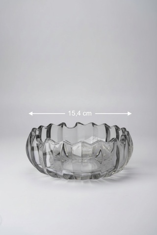 Modern Tasarım Şeffaf Cam Küllük Kül Tablası 15,4 Cm