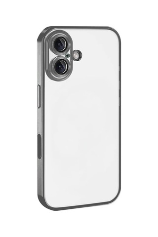 Apple İphone 17 Uyumlu Lensli Silikon - Titan Gri