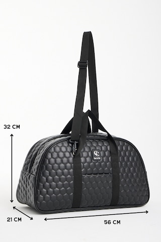 Seyahat Cantalari Siyah Kabin Boy Kapitone Suni Deri Cantasi Galb Leather