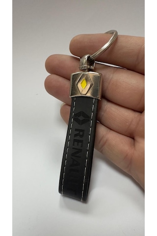 Renault Yazılı Ve Logolu Anahtarlık Siyah