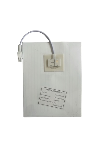 220 Volt Ayna Arkası Buğu Önleyici Rezistans Banyo Ayna Arkası Buğu Çözücü Kare 15x20 Cm Beyaz