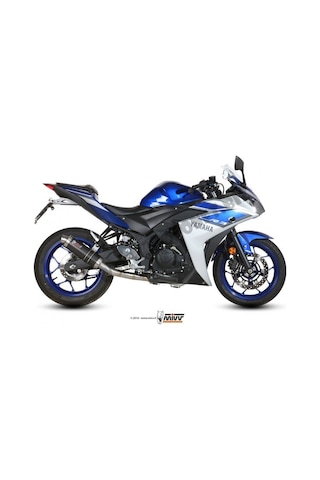 Mivv Yamaha R25/Mt25 Gp Steel Black Full System Egzoz