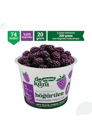 Dokuru Böğürtlen Kuru Meyve Cipsi 20 G