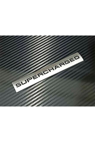 Supercharged Metal Logo / Yazı / Arma Range Rover Oem Kalite 0