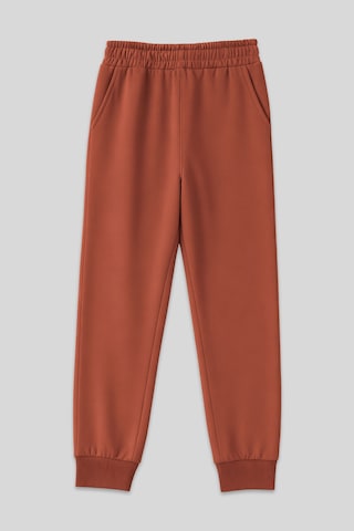 Tommy Life Tarçın Yüksek Bel Jogger Rahat Form Manşetli Kadın Eşofman Alt - 94561 Tarçın