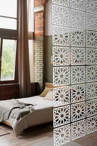 Artavessa 12 Parça Oda Bölücü Seperatör Mdf Paneller - Model 5 (Beyaz)