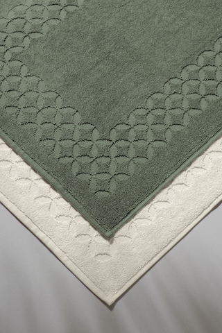 Biscay Bathmat Olive - Ekstra Yumusak, Modern %100 Pamuk 50X75Cm. Yeşil
