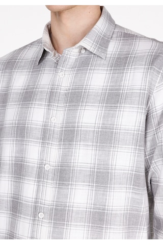 Colin's Colins Regular Fit Shirt Neck Ekoseli Erkek Gri Uzun Kol Gömlek Cl1073577 Cl1073577 Q1.v1 Gra Gri
