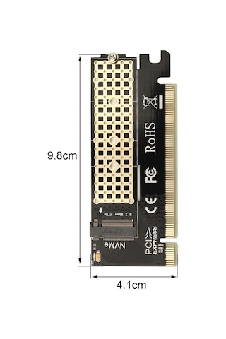 AoGo M-Key PCIe M.2 NVME Dönüştürücü SSD PCI Express GEN3 Tam Hız PCI E X4 X8X16 2230 2242 2260 2280