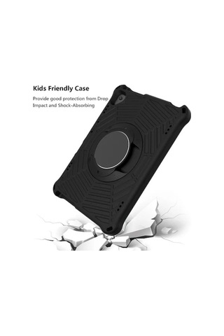 Yunboo Lenovo M10 Fhd İçin Örümcek Ağı Desenli Taşınabilir Tablet Kılıfı - Askılı Ve Ayaklı Kılıf Kılıf