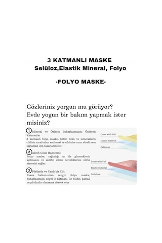 DERMAL Rose Gold Glitter Foil Göz Maskesi 4 gr