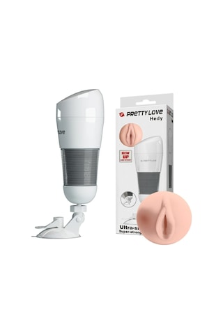 Lilitu Shop Pretty Love Hedy Titreşimli Realistik Suni Vajina Erkek Mastürbatör