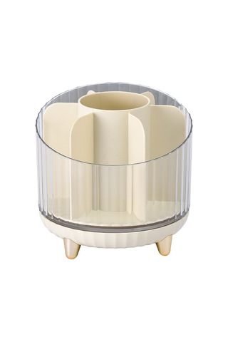 Cbtx Makyaj Organizatör Döner Fırça Tutucu Şeffaf Kozmetik Organizatör Depolama Şampanya