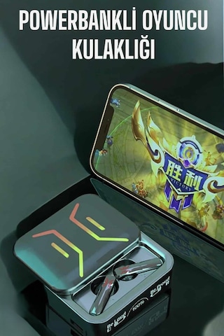 Powerbankli Bluetooth Kulaklık Yüksek Ses Kaliteli Kablosuz - Diğer
