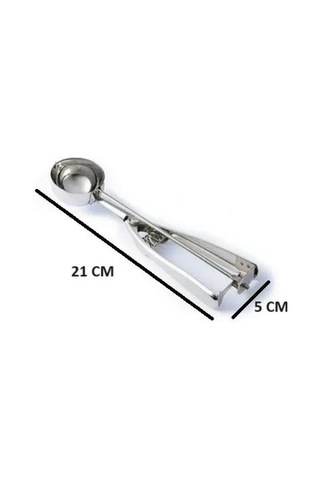 Optana Çelik Dondurma Kurabiye Hamur Ölçme Servis Sunum Kaşığı