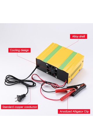 Symbee "12v/24v Akıllı Şarj Cihazı - Otomatik Tamir Modlu Dijital Gösterge İle Araç Ve Motosiklet Aküsü İçin"