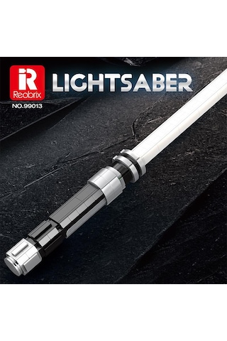 Reobrix 99013 Işın Kılıcı Beyaz Yaratıcı Yapı Blok Seti Building Blocks Lightsaber - 606 Parça