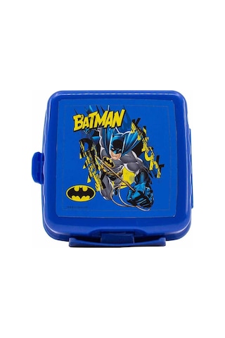 Beslenme Kutusu 4 Bölmeli Batman Mavi Renk Erkek Figürlü 1 Adet Yemek Saklama Kabı Beslenme Çantası Mavi