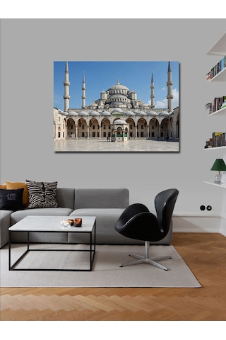 Kanvas Tablo Mavi Cami Ve Gökyüzü