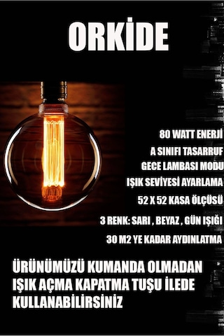 Fuzon 3 Renk Kumandalı Krom Gümüş Salon Led Avize Orkide Ledli Avize Gümüş