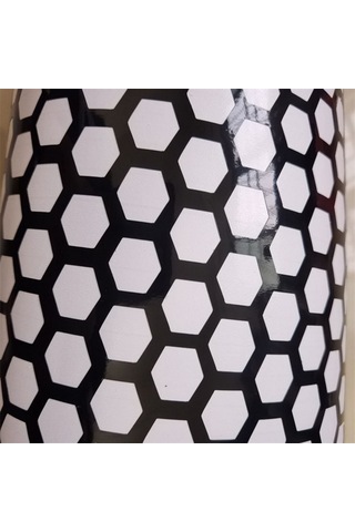 Singree Evrensel Araç Stop Lambası Sticker - Siyah Pvc Bal Peteği Desenli Yapışkanlı