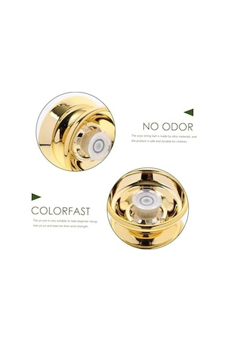 Metal Yoyo Oyuncak Extra Rulmanlı Profesyonel Yo-yo Oyuncağı Unresponsive Yoyo Gold