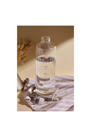 1000ml Kapasiteli Borosilikat Cam Su Şişesi, Matara Olarak Kullanım 0