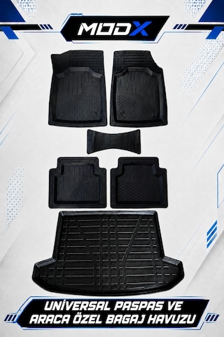 Honda Crv 2002-2006 Araca Özel Bagaj Havuzu + Universal Havuzlu Paspas Takımı 3d