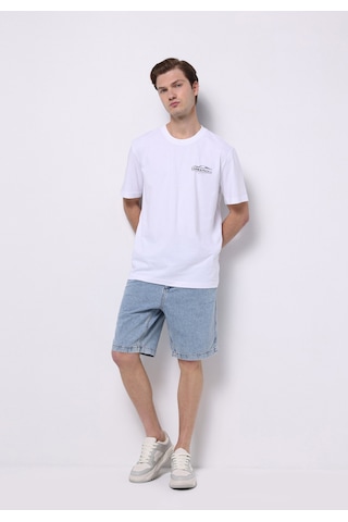 Colin's Colins Regular Fit Orta Bel Düz Erkek İndigo Jean Şort Cl1074795 Q1.v1 Dn44281 Denim