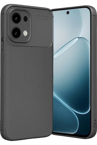 Newface Oppo A6 Pro 4g Auto Focus Karbon Kapak - Gri