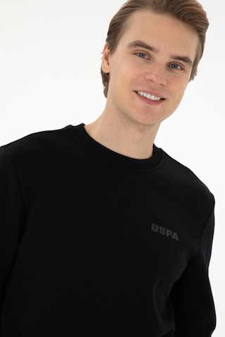 U.S. Polo Assn. Erkek Regular Fit Bisiklet Yaka Siyah Sweatshirt 50292362-VR046