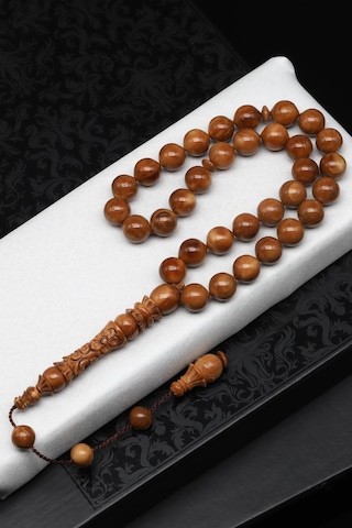 Usta İşçilikli İmame Oymalı Kuka Ağacı Tesbih 10 Mm Küre Kesim 29849906