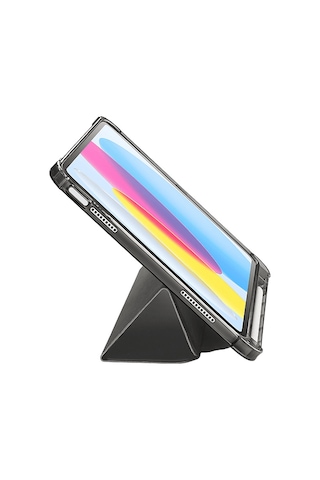 Cellularlıne Folio Pro Stand Özellikli Apple Uyumlu iPad 11 İnç A16 / 10.9 İnç 10. Nesil Tablet Kılıfı Siyah
