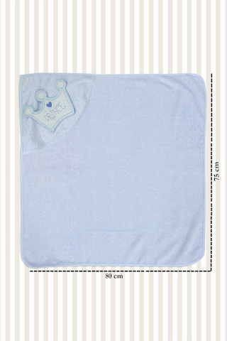 %100 Pamuk Yenidoğan Bebek Kundak Nakışlı Banyo Havlu Pembe 0 - 36 Ay