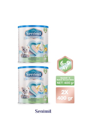 Senimil 2 Bebek Devam Sütü 400 G 2 Adet