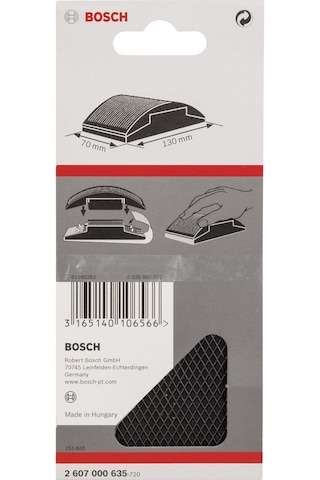 Bosch Lastik El Zımpara Takozu 60x100 Mm 2607000635