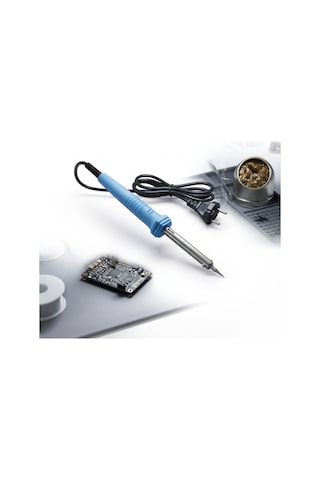 10 Adet Kalem Lehim Makinesi 60w Elektrikli Lehimleme Kalemi, Hobi Ve Elektronik Tamiratı İçin Mavi Gövdeli Soldering Iron