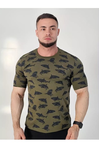 Paul&shark Düz Renk Pamuklu Temel Tişört 253875396 Khakı