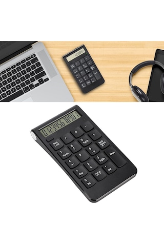 Cr43 2'si 1 Arada Kablosuz Bluetooth Ve 2.4 Ghz Bağlantı Nümerik Klavye Ve Hesap Makinesi Keypad Numlock Numped