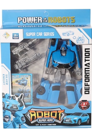 Hy-8877 Ddönüşebilen Kartlı Robot Araba -birliktoys