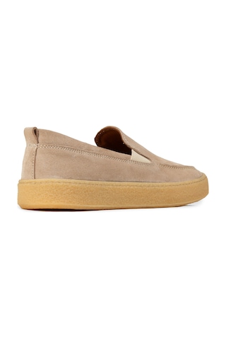 Deery Erkek Hakiki Süet Bej Loafer Ayakkabı - 02047mbejc01
